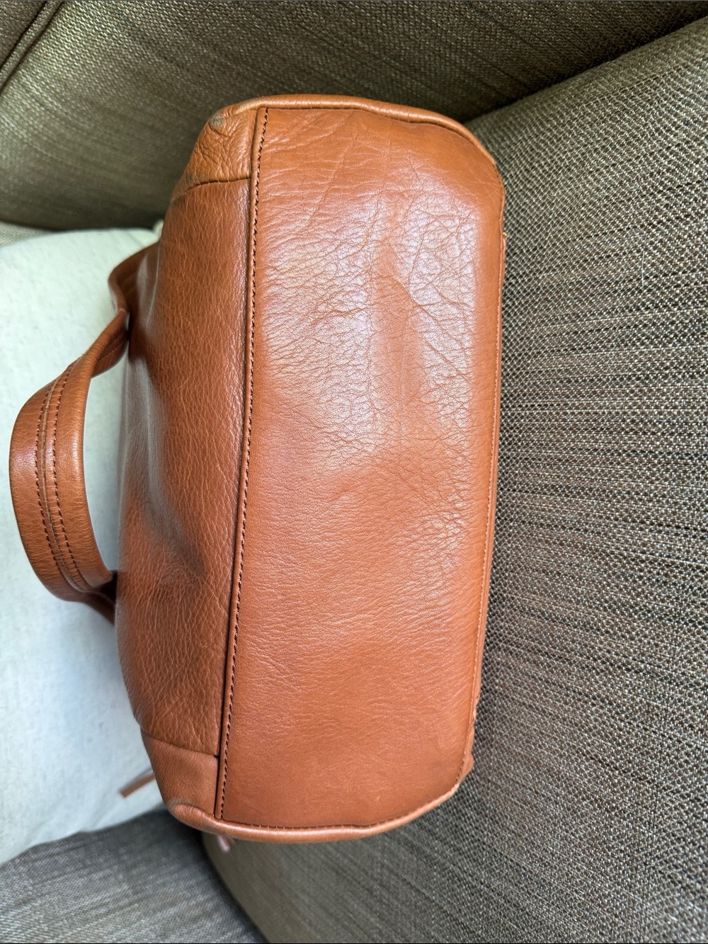 The Sak Keira Cognac Pebbled Leather Shoulder Bag - Picture 3 of 6